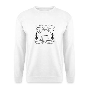 Randonnée en montagne - Sweat-shirt Unisexe - blanc - Devant