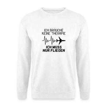 Flugzeug Reise Urlaub Tourist Reise - Unisex Pullover - Weiß - Vorne