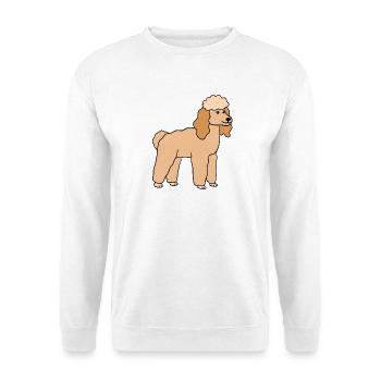 Pudel Hund Hunderasse - Unisex Pullover - Weiß - Vorne