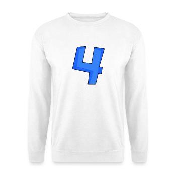 4 - Sweat-shirt Unisexe - blanc - Devant