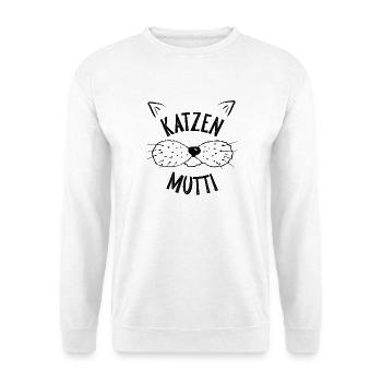 katzen mutti - Unisex Pullover - Weiß - Vorne