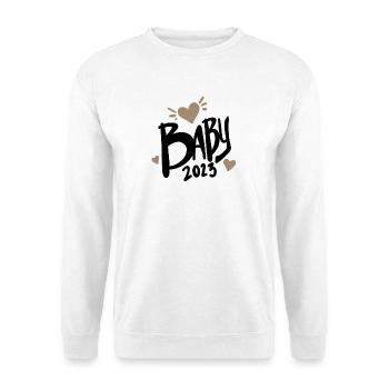 Bébé 2023 - Nouveau-né 2023 Cadeau bébé - Sweat-shirt Unisexe - blanc - Devant