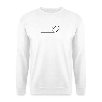 Heart Line - Unisex Sweatshirt - white - Front