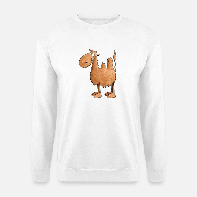 Drolliges Kamel I Tiere - Unisex Pullover - Weiß