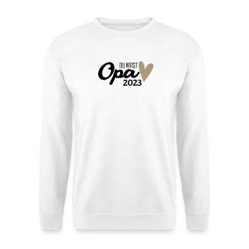 Opa 2023 - Opa werden - Bald Opa - Unisex Pullover - Weiß - Vorne