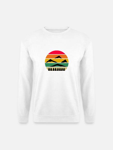 Berg Berge - Unisex Pullover - Weiß