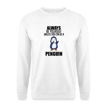 Pinguin Pinguine - Unisex Pullover - Weiß - Vorne