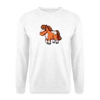 Cheval poney Shetland - Sweat-shirt Unisexe - blanc - Devant
