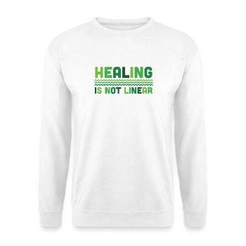 Mental Health Healing Is Not Linear - Unisex Sweatshirt - white - Front