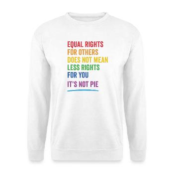 LGBT - Égalité des droits pour autrui - Sweat-shirt Unisexe - blanc - Devant
