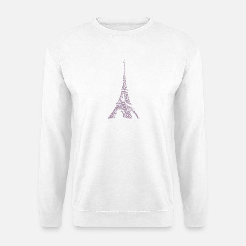 Paris Eiffelturm - Unisex Pullover - Weiß