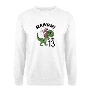 13.Geburtstag 13 Jahre Geschenk - Unisex Pullover - Weiß - Vorne