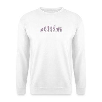 Evolution of Gamer Gambler Nerd Geek Progamer - Unisex Sweatshirt - white - Front