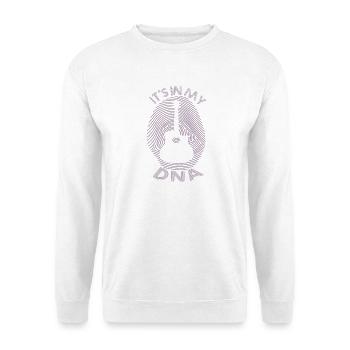 Gitarrist Bassist es ist in meiner DNA - Unisex Pullover - Weiß - Vorne