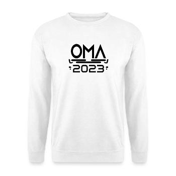 Oma 2023 - Werdende Oma 2023 - Unisex Pullover - Weiß - Vorne
