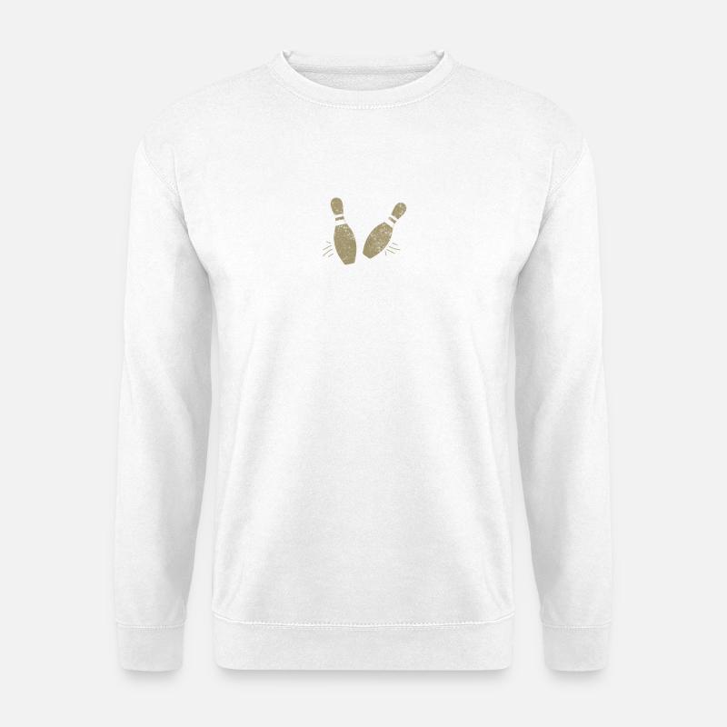 bowling pins - Unisex Pullover - Weiß