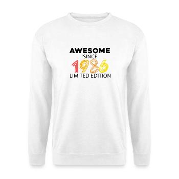 tastic since 1986 - born in 1986 - Unisex Sweatshirt - white - Front