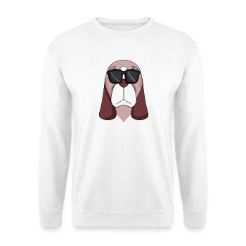 Chiens de race Basset Hound - Sweat-shirt Unisexe - blanc - Devant