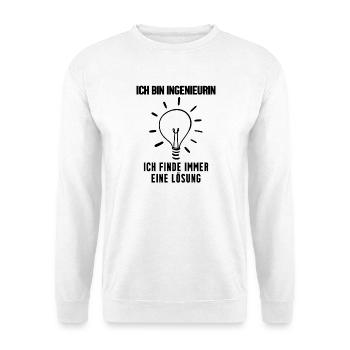Ingenieurin Beruf Ausbildung - Unisex Pullover - Weiß - Vorne
