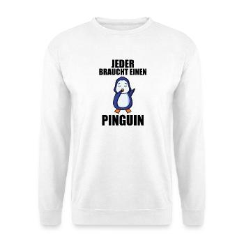 Pinguin Pinguine - Unisex Pullover - Weiß - Vorne