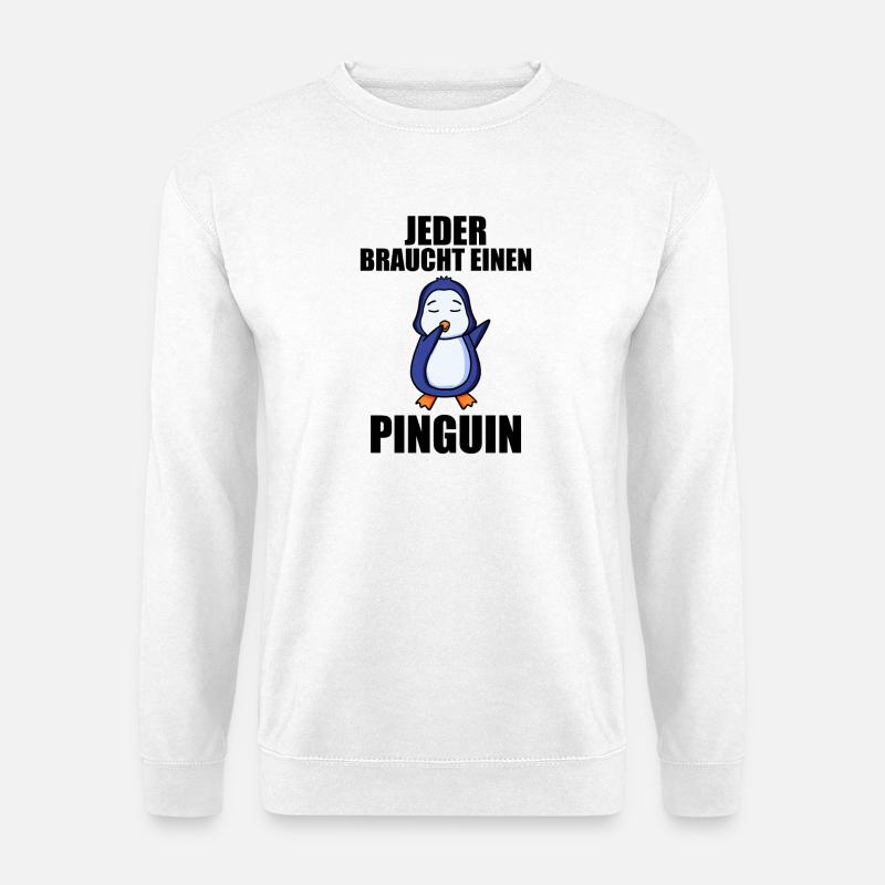 Pinguin Pinguine - Unisex Pullover - Weiß