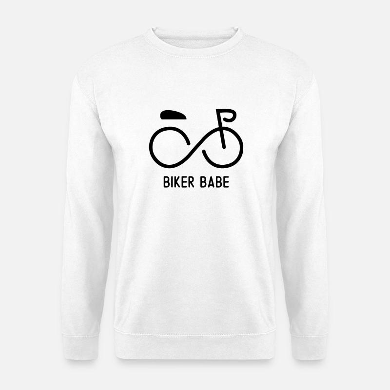 Biker Babe - Unisex Pullover - Weiß