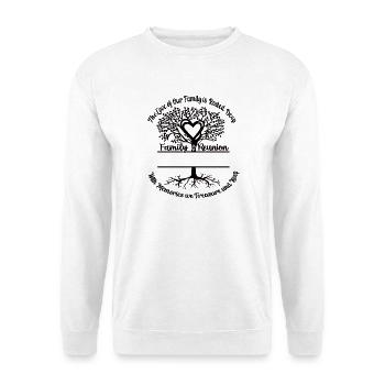 Réunion de famille L’amour de notre famille - Sweat-shirt Unisexe - blanc - Devant