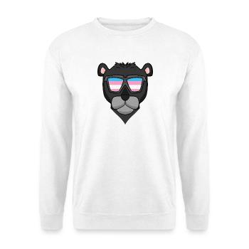 Panthère noire transsexuelle transgenre - Sweat-shirt Unisexe - blanc - Devant