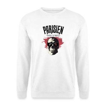 Parisien Hasta La Muerte - 75 - Sweat-shirt Unisexe - blanc - Devant