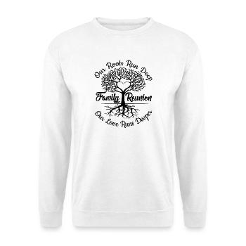 Réunion de famille Nos racines sont profondes - Sweat-shirt Unisexe - blanc - Devant