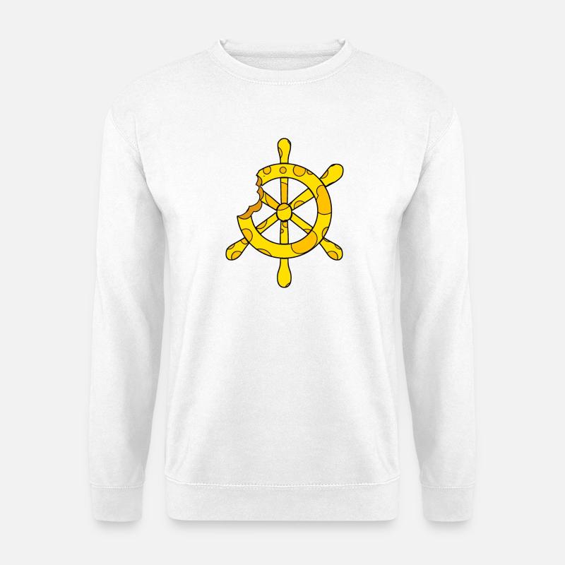 Cheese Steering Wheel - Unisex Sweatshirt - white