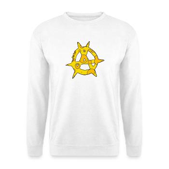Fromage symbole de l’anarchie - Sweat-shirt Unisexe - blanc - Devant
