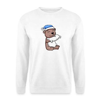 Bébé ours - Sweat-shirt Unisexe - blanc - Devant