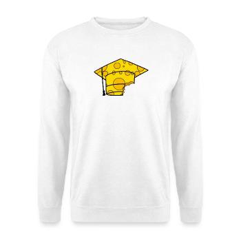 Casquette de diplômé - Sweat-shirt Unisexe - blanc - Devant