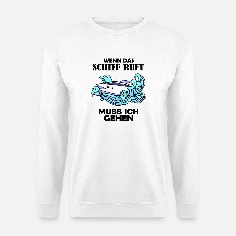 Schiff Schifffahrt - Unisex Pullover - Weiß