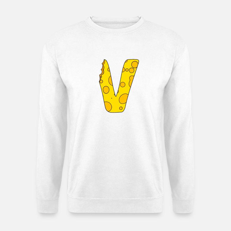 Letter V - Unisex Sweatshirt - white