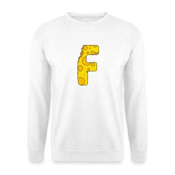 Buchstabe F - Unisex Pullover - Weiß - Vorne