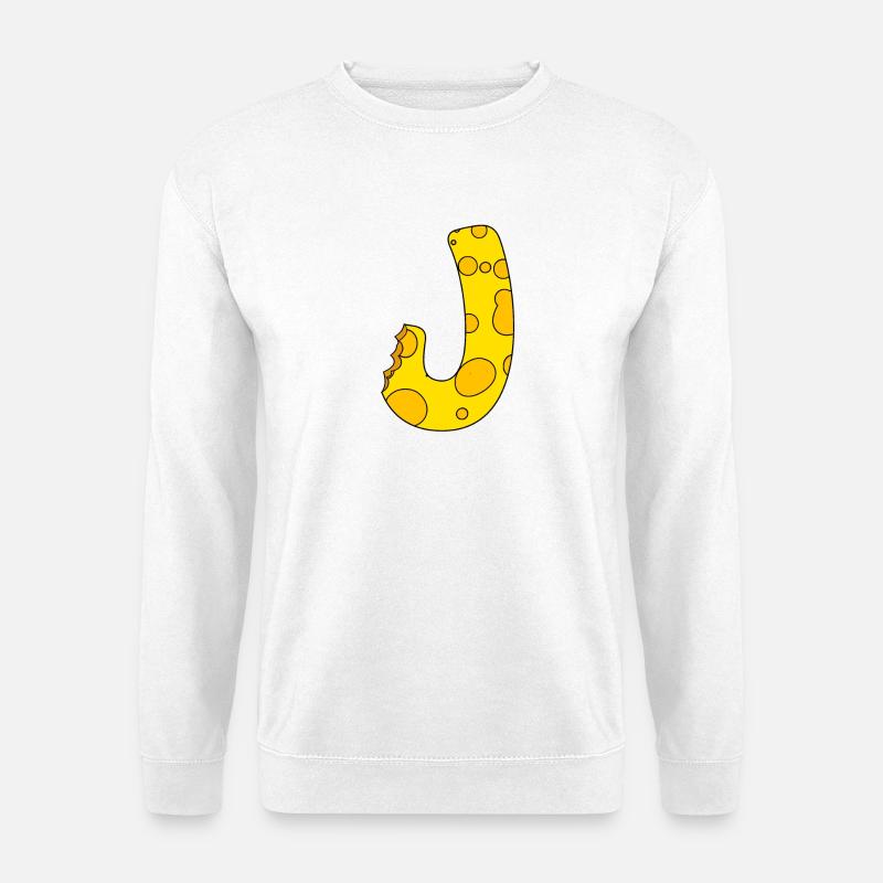 Letter J - Unisex Sweatshirt - white