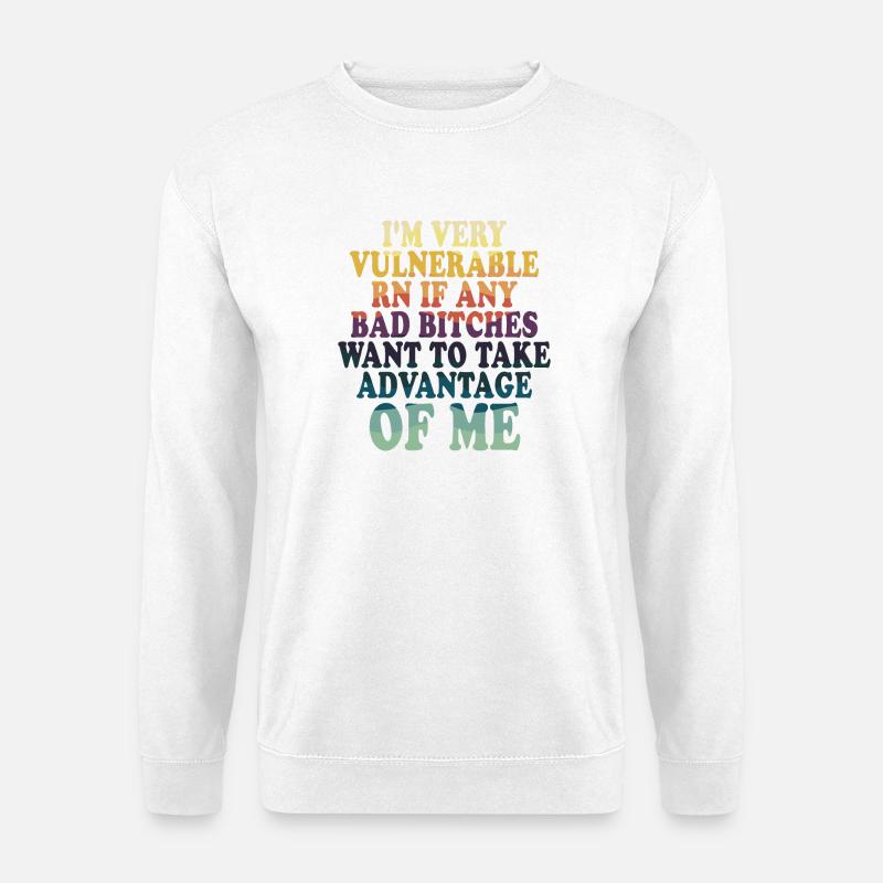 I'm Very Vulnerable RN - Unisex Pullover - Weiß