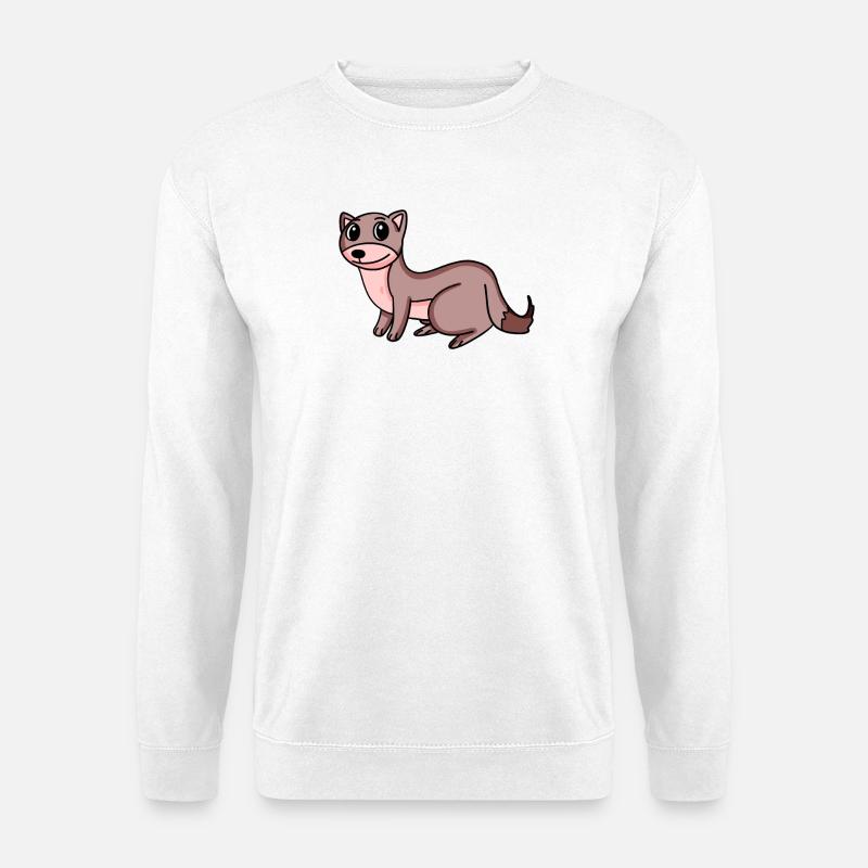 Weasel Marten - Unisex Sweatshirt - white