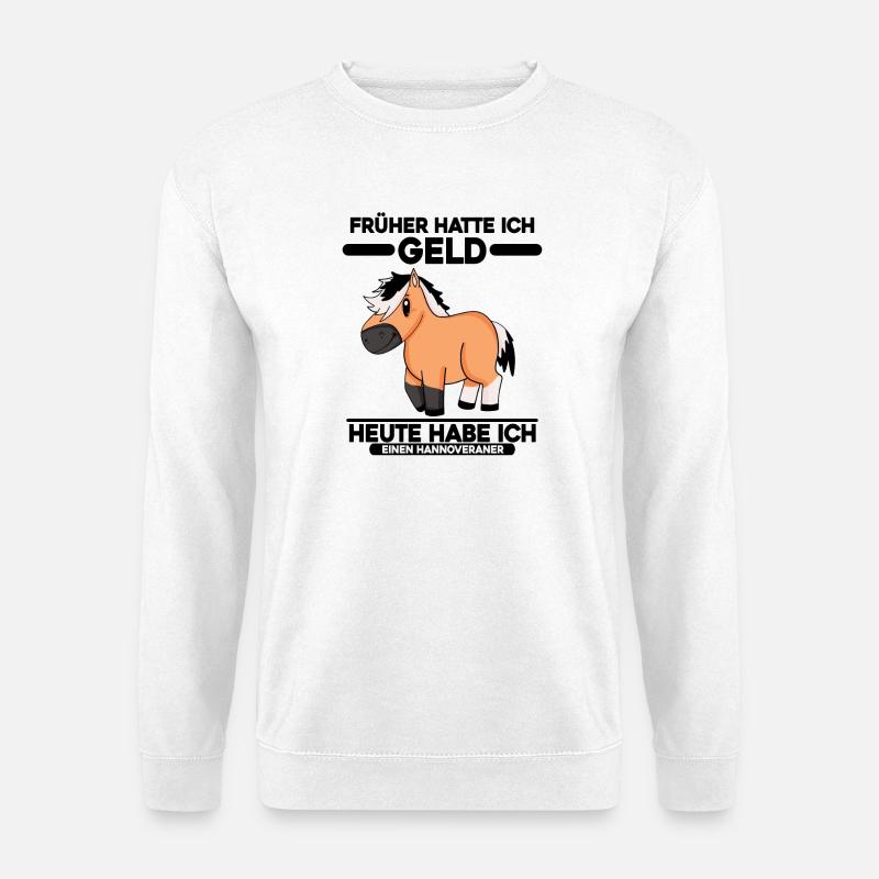 Hannoveraner Pferd Hauspferd - Unisex Pullover - Weiß