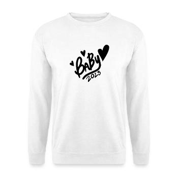 Bébé 2023 - Naissance Enceinte 2023 Grossesse - Sweat-shirt Unisexe - blanc - Devant