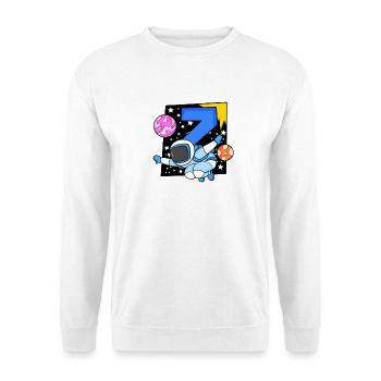 7 Geburtstag Junge - 7 Jahre alt - Ich bin 7 - Unisex Pullover - Weiß - Vorne