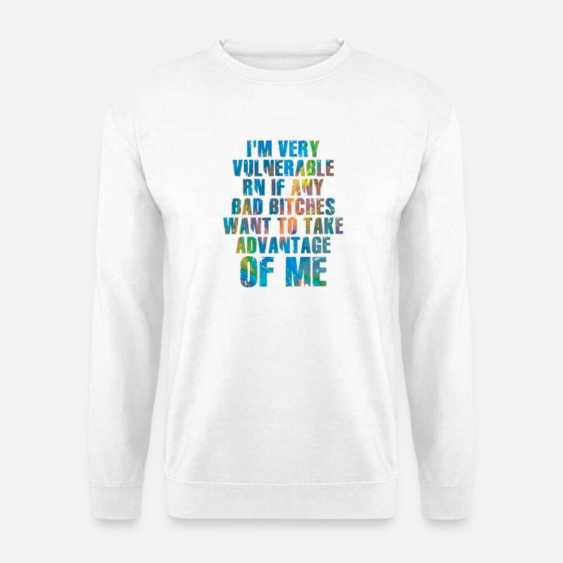 I'm Very Vulnerable RN - Unisex Pullover - Weiß