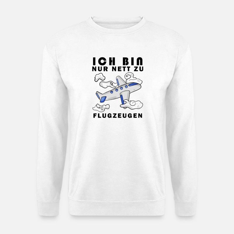 Modellflug Pilot Modellbau Flugzeug Modellbauer - Unisex Pullover - Weiß