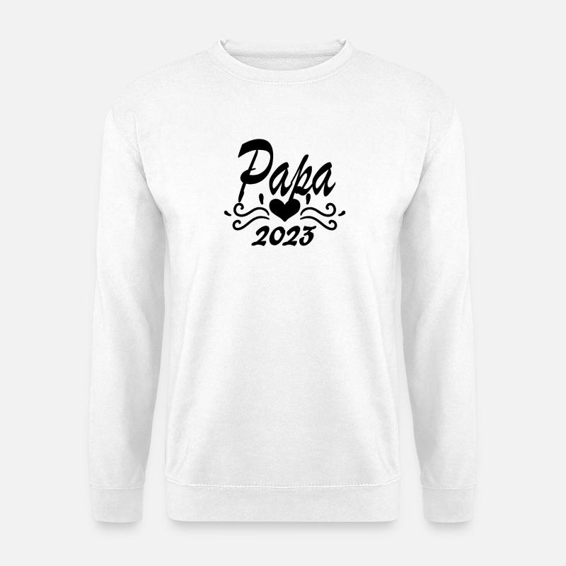 Dad 2023 - Become a Dad - Unisex Sweatshirt - white