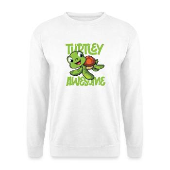 Turtley awesome - Unisex Pullover - Weiß - Vorne