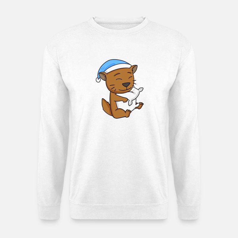 Cat cat breed Somali - Unisex Sweatshirt - white