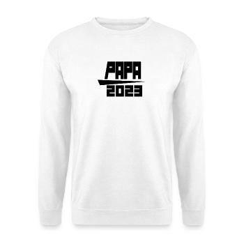 Papa 2023 - Unisex Pullover - Weiß - Vorne