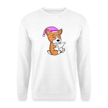 Dog dog breed Welsh Corgi Pembroke - Unisex Sweatshirt - white - Front